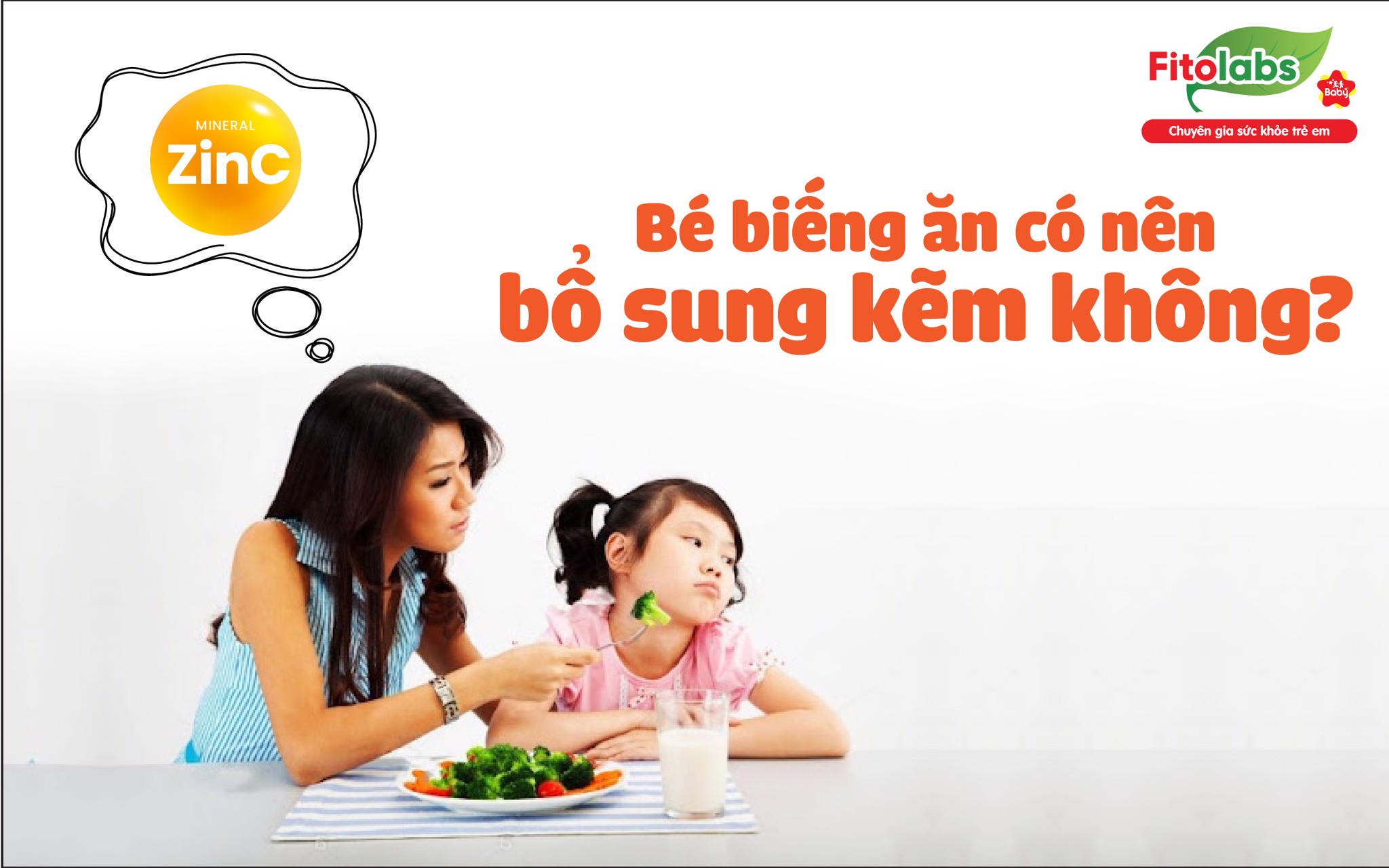 Bé biếng ăn có nên bổ sung kẽm không?