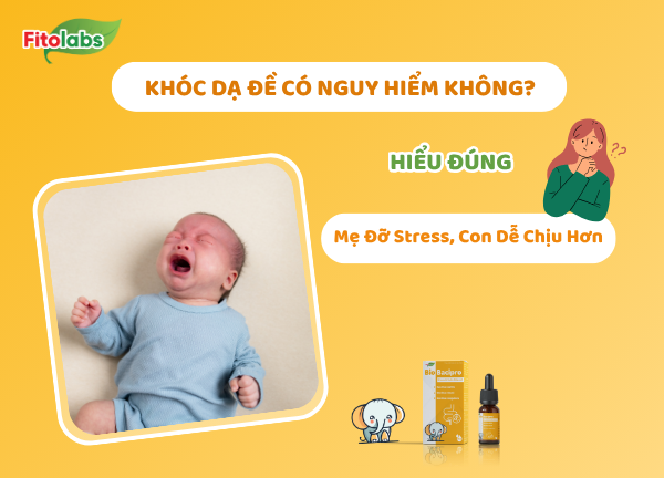 Khóc Dạ Đề Có Nguy Hiểm Không? Hiểu Đúng Để Mẹ Đỡ Stress, Con Dễ Chịu Hơn