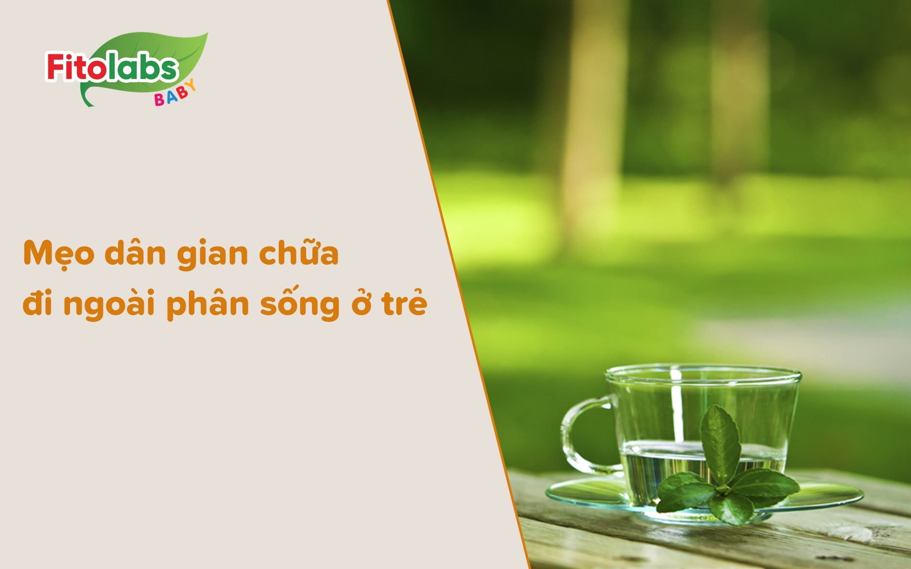 Mẹo dân gian chữa đi ngoài phân sống ở trẻ cực đơn giản | Fitolabs