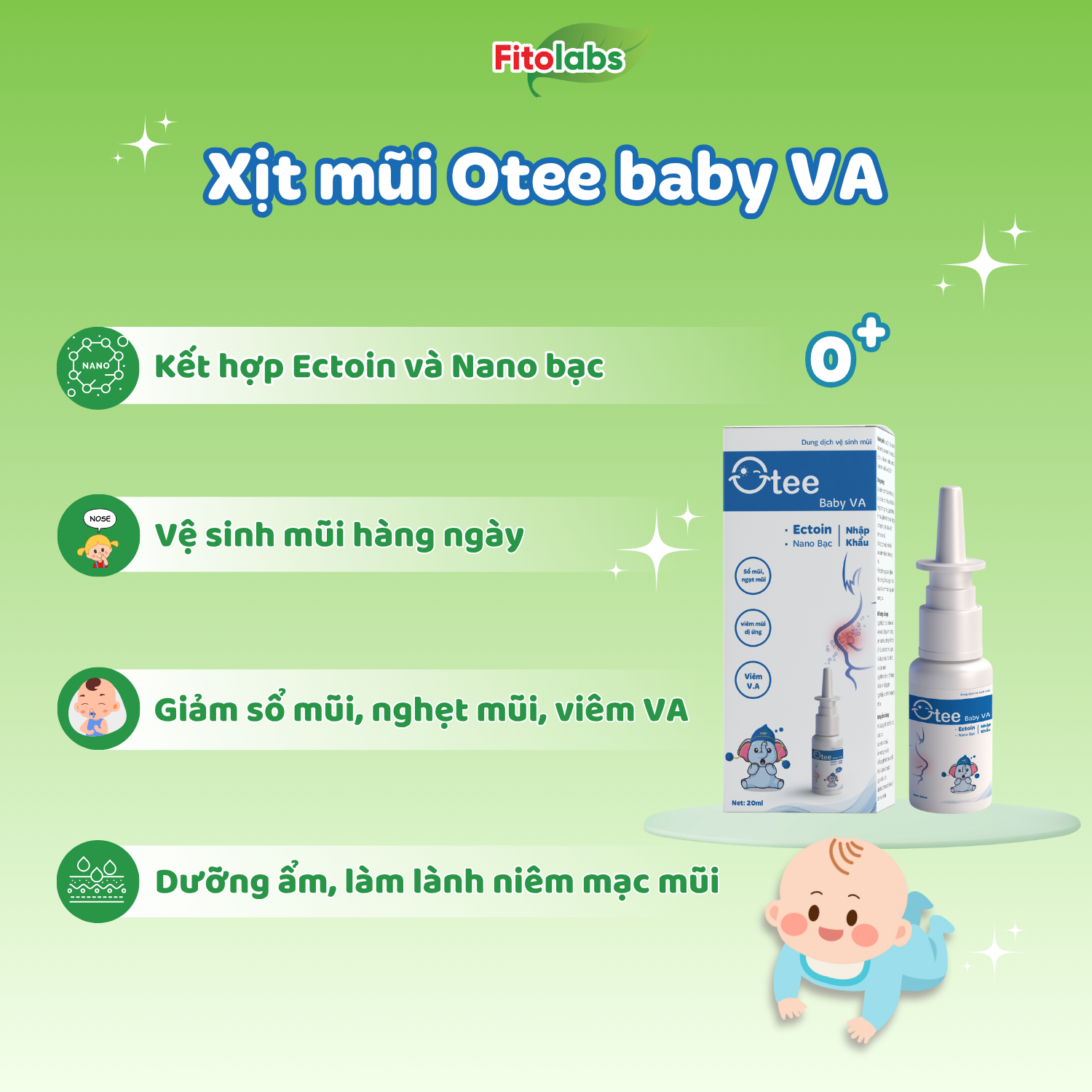 Xịt mũi Otee baby VA