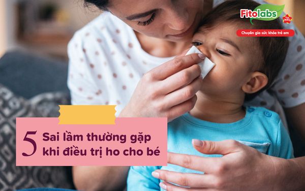5 sai lầm thường gặp khi điều trị ho cho bé