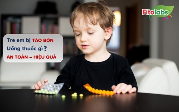 Trẻ em bị táo bón uống thuốc gì an toàn - hiệu quả? | Fitolabs