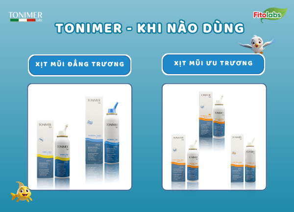 Tonimer - Khi nào nên dùng xịt mũi đẳng trương và khi nào dùng ưu trương?