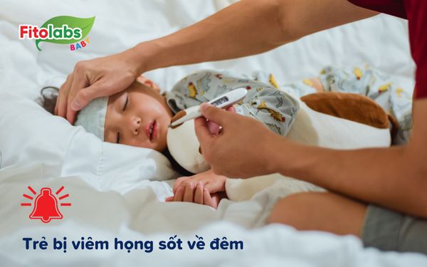 Nguy hiểm: Trẻ bị viêm họng sốt về đêm - Bố mẹ chớ chủ quan | Fitolabs