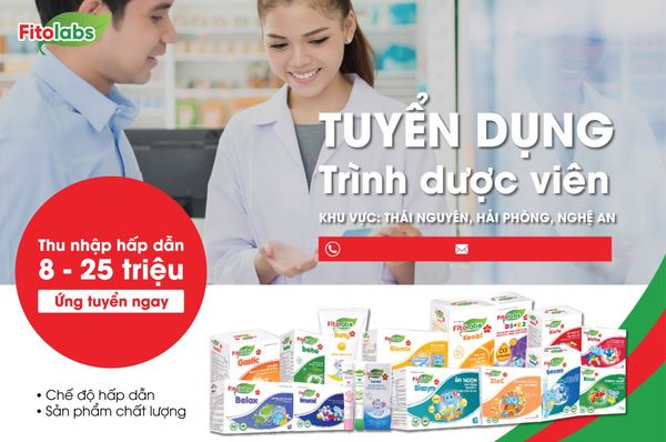 CÔNG TY CP THẢO DƯỢC FITOLABS TUYỂN DỤNG TRÌNH DƯỢC VIÊN THÁNG 9