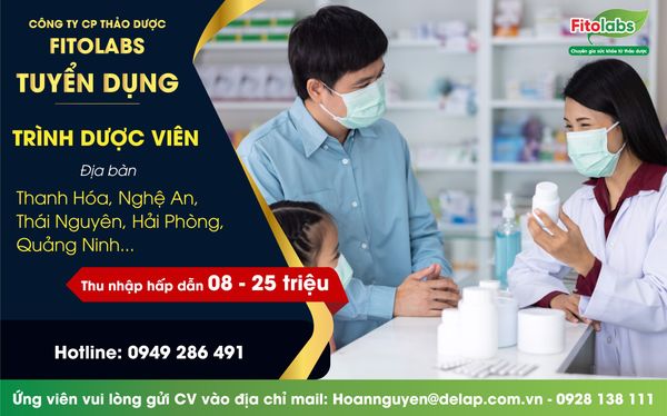 Công ty Cổ phần Thảo dược Fitolabs tuyển dụng trình dược viên