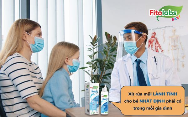 Xịt rửa mũi lành tính cho bé nhất định phải có trong mỗi gia đình | Fitolabs