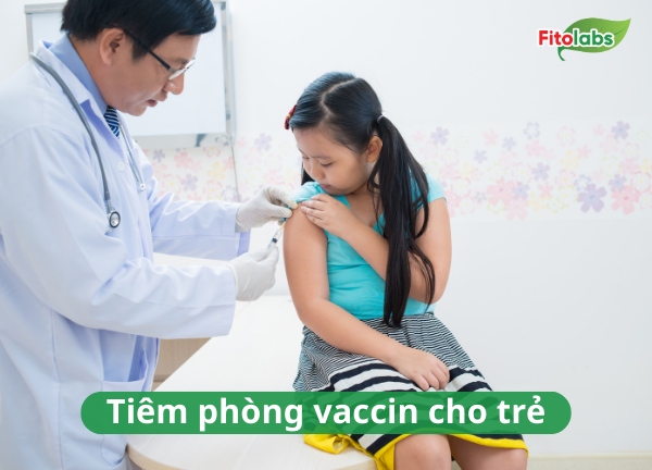 tiêm phòng vaccin cho trẻ bị sởi