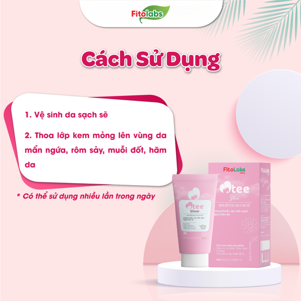 cách dùng kem bôi da Otee silver