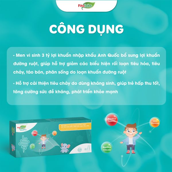 công dụng men vi sinh Bacipro