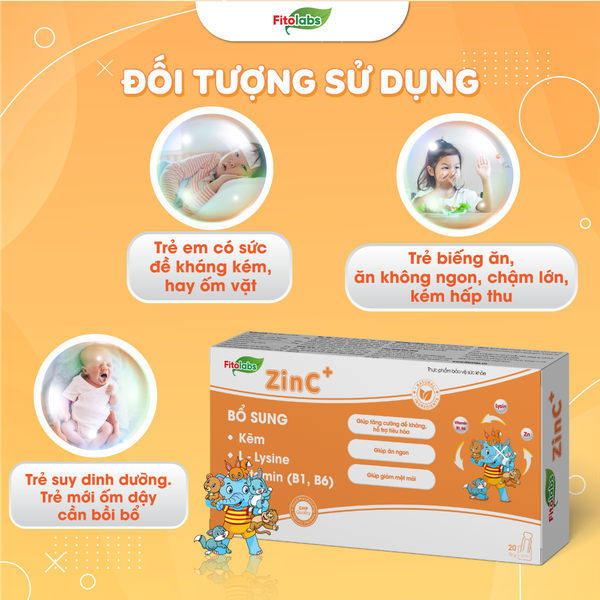 sản phẩm bổ sung kẽm cho trẻ