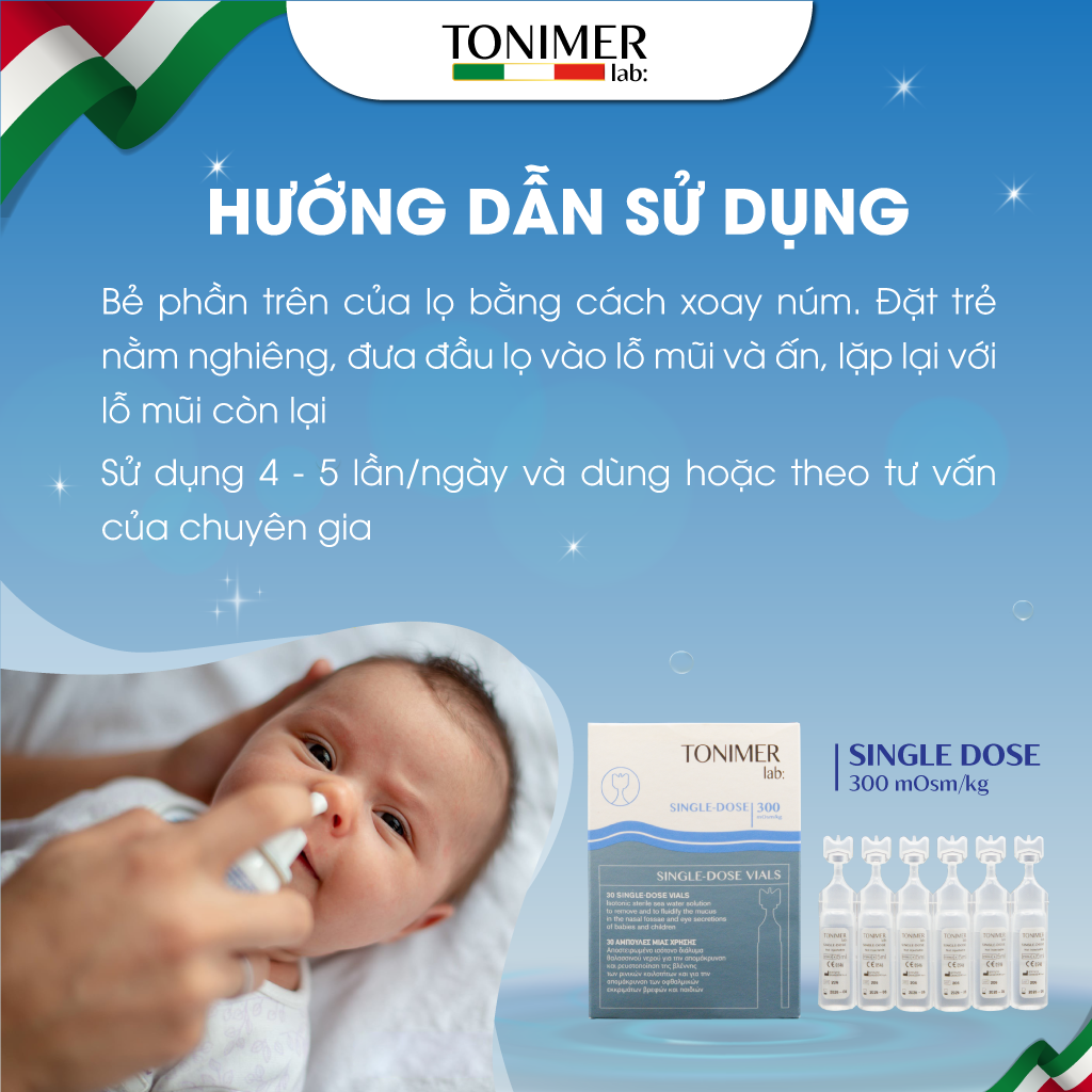 cách dùng tonimer single dose