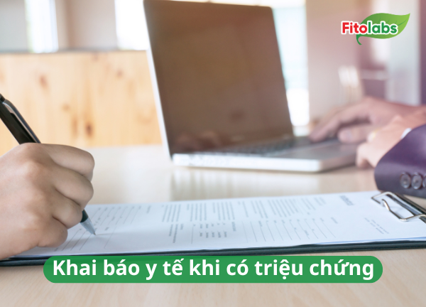 khai báo y tế khi có triệu chứng bệnh sởi