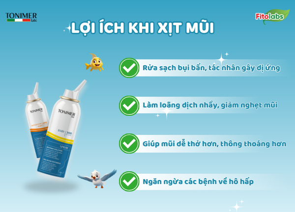 lợi ích khi xịt mũi