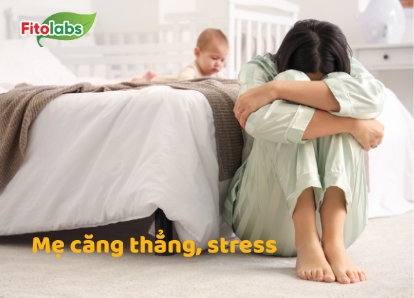 khóc dạ đề mẹ căng thằng, mệt mỏi