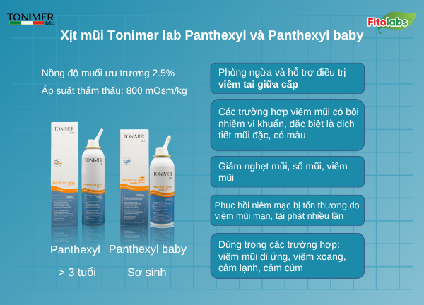 công dụng của xịt mũi ưu trương Tonimer