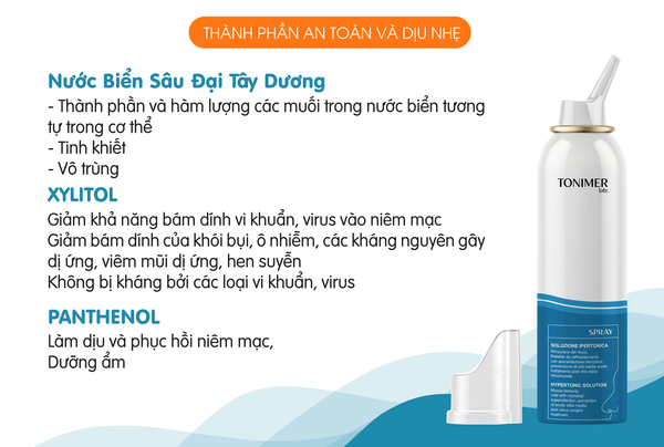 tonimer - thành phần an toàn