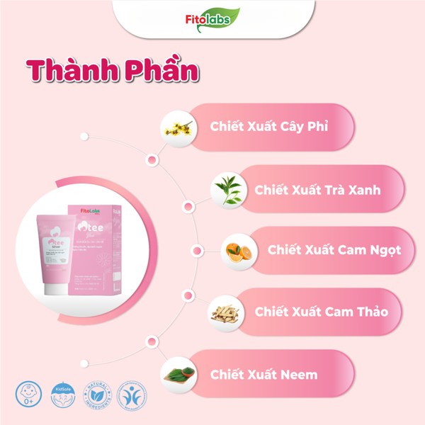 thành phần kem bôi da Otee silver