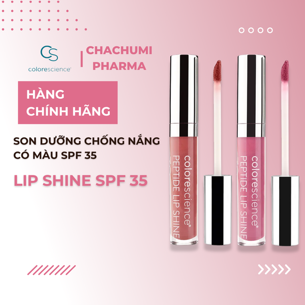 SON DƯỠNG CÓ MÀU CHỐNG NẮNG SPF 35 COLORESCIENCE LIP SHINE (CORAL & PINK)