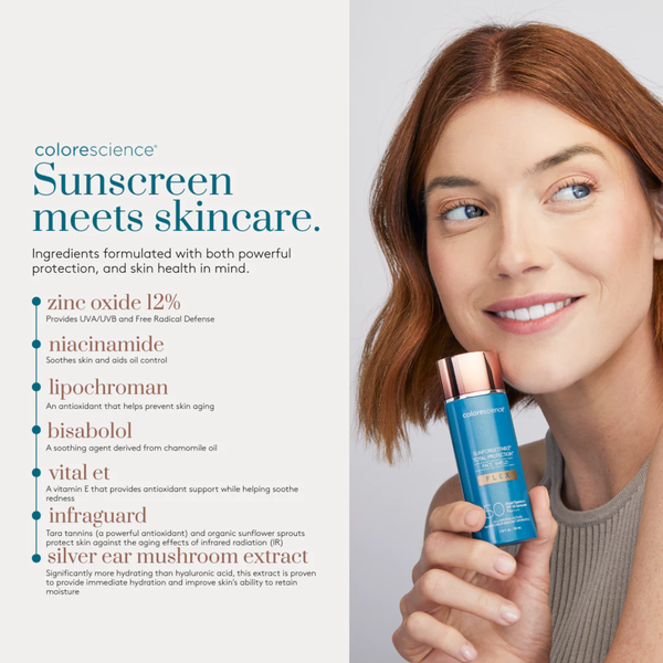Kem Chống Nắng Colorescience Face Shield Flex – Fair SPF50 Nâng Tông Làm Đều Màu