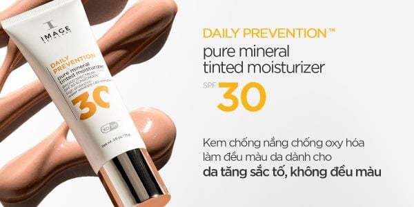 IMAGE Skincare Pure Mineral Tinted Moisturizer SPF 30 – Kem Chống Nắng Vật Lý Có Màu Dưỡng Ẩm Cho Da Nhạy Cảm (73g)