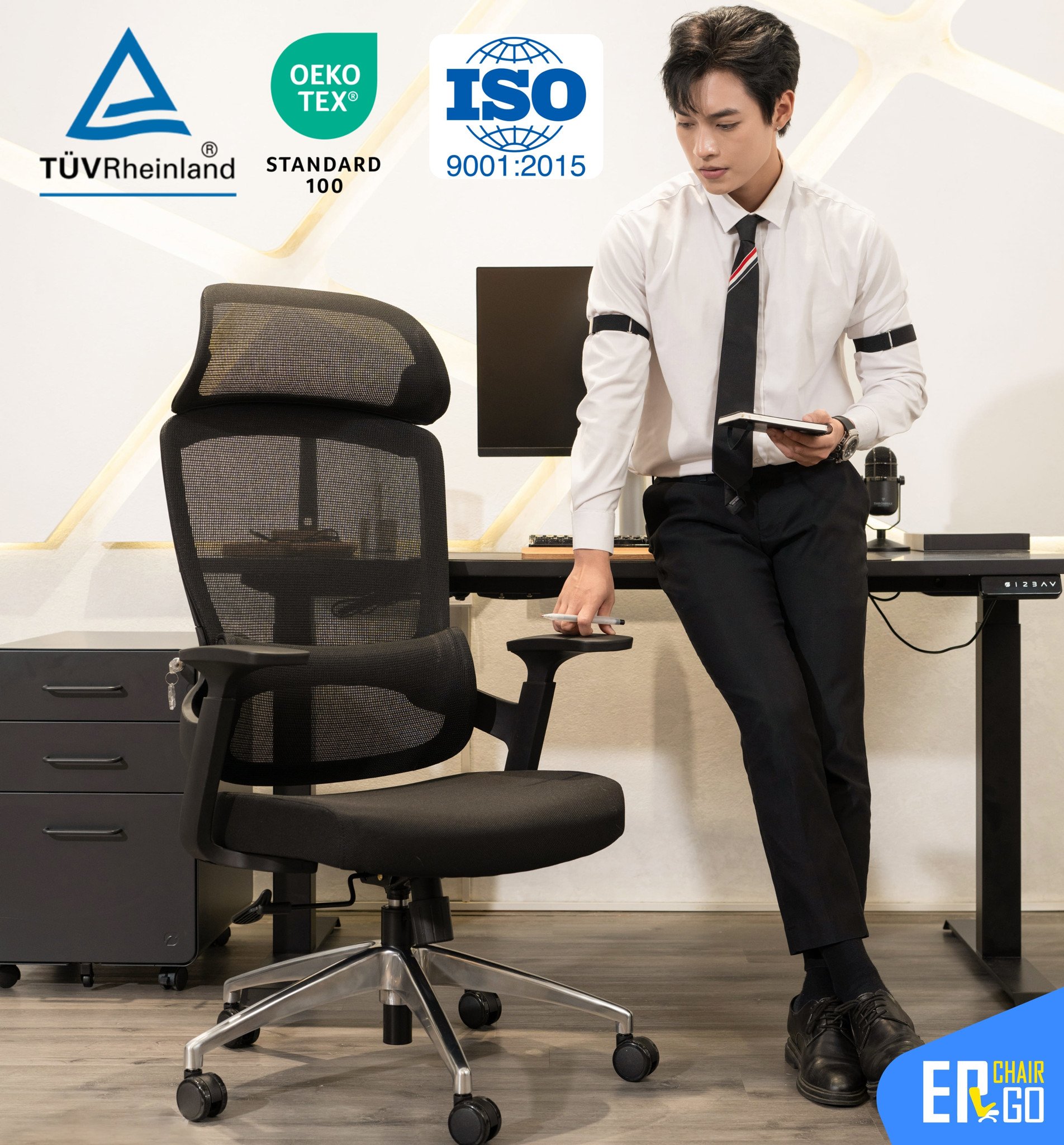 Các chứng nhận và vật liệu trên Ghế công thái học Gami Core ErgoChair