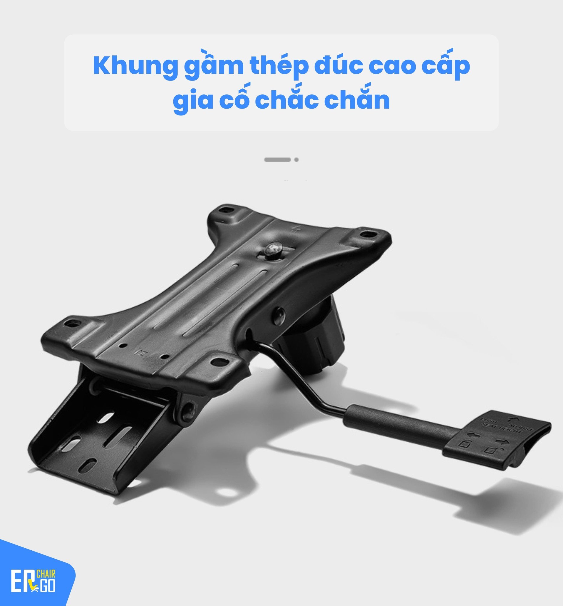 Ghế công thái học Sihoo M57 có khung gầm thép đúc cao cấp, Piston BIFMA cho trải nghiệm ngồi mượt mà: