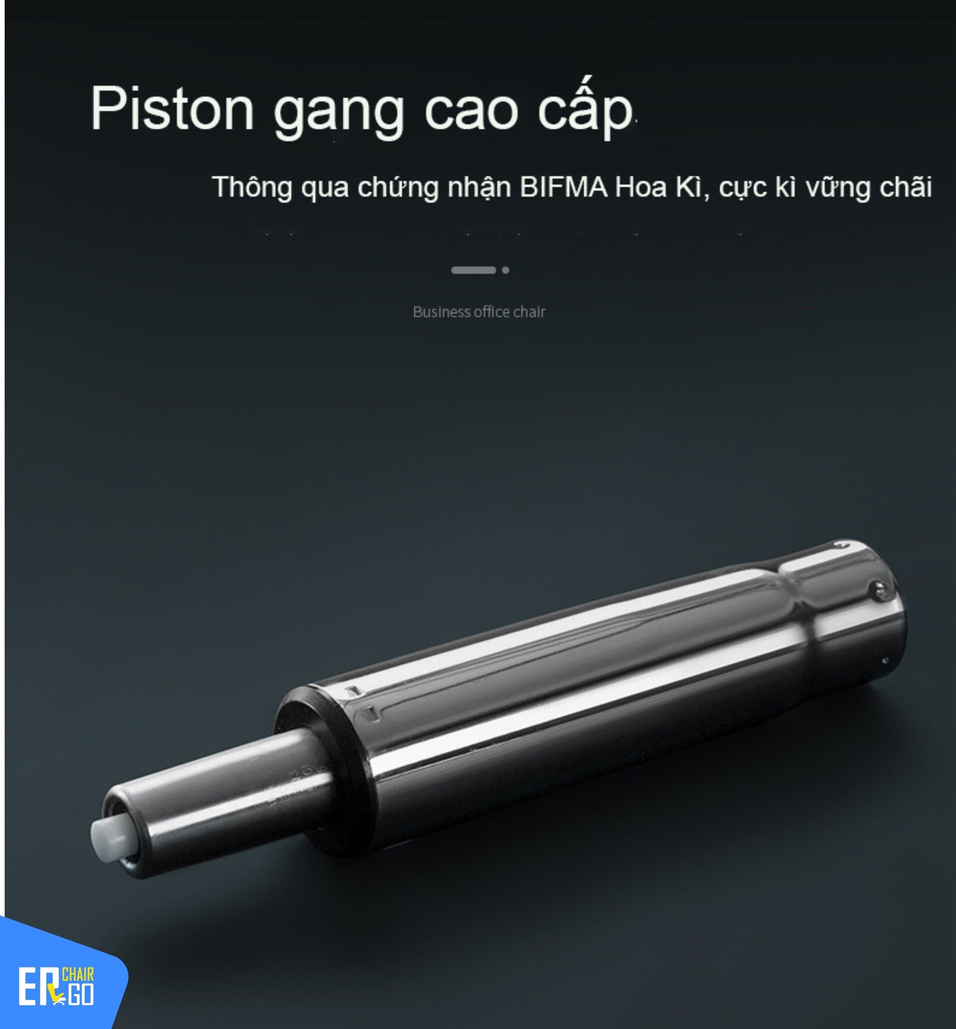 Ghế công thái học Sihoo M57 có khung gầm thép đúc cao cấp, Piston BIFMA cho trải nghiệm ngồi mượt mà: