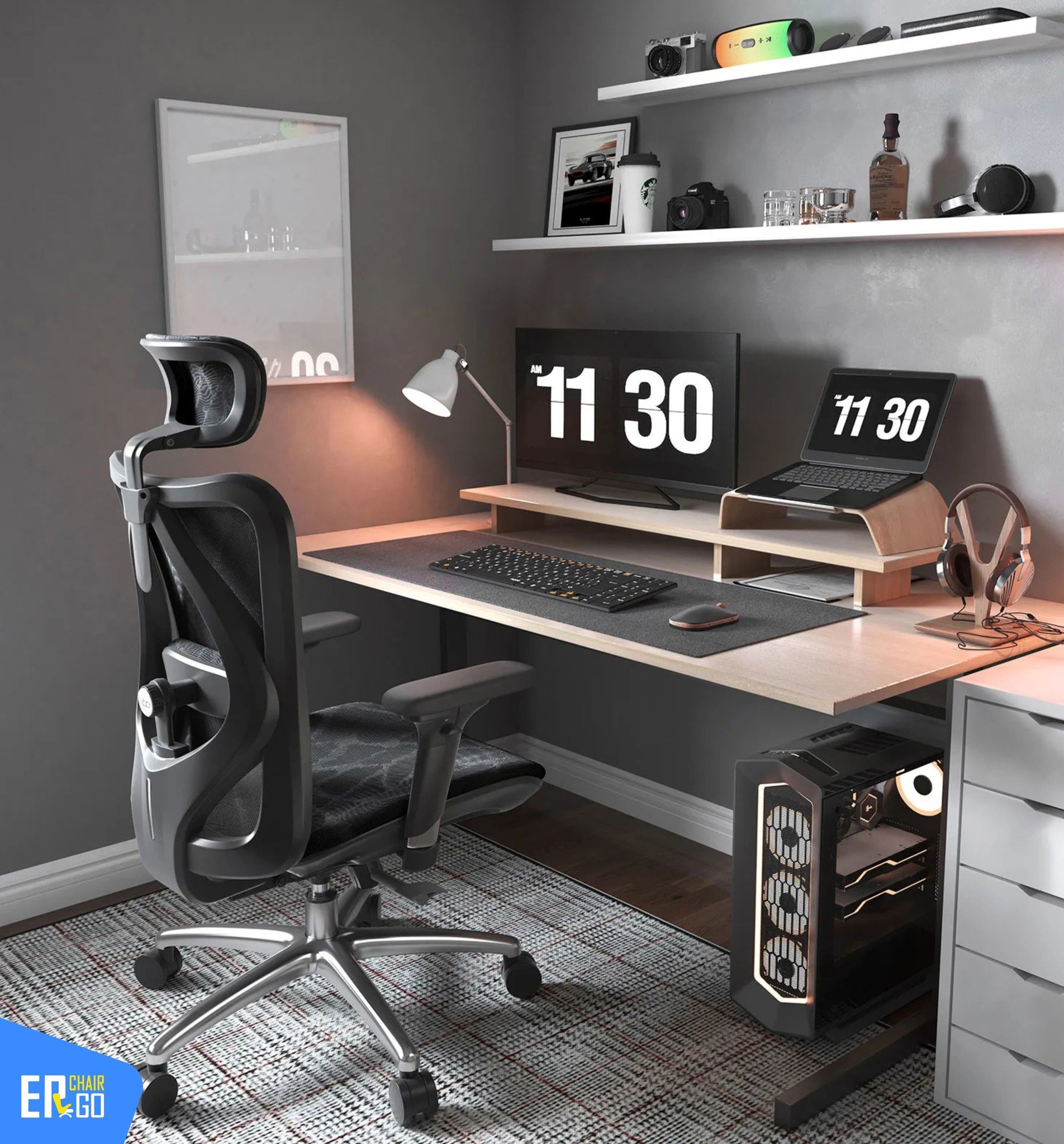 Hình ảnh thực tế của Ghế công thái học Sihoo M57