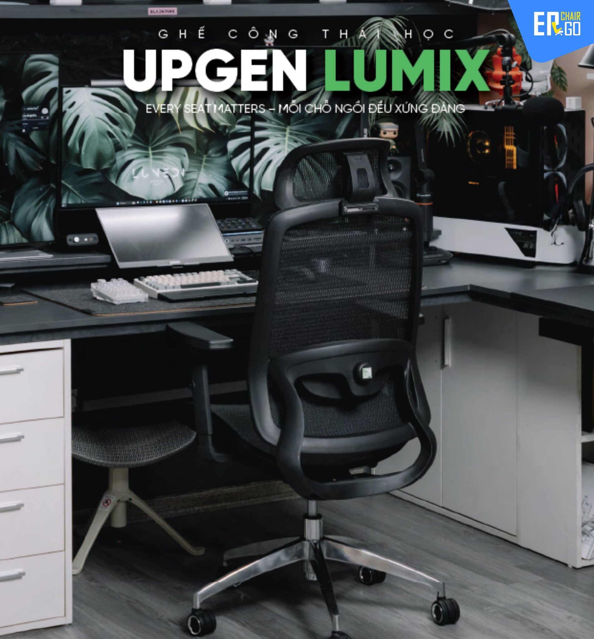 Ghế Công Thái Học UpGen LumiX (2025)