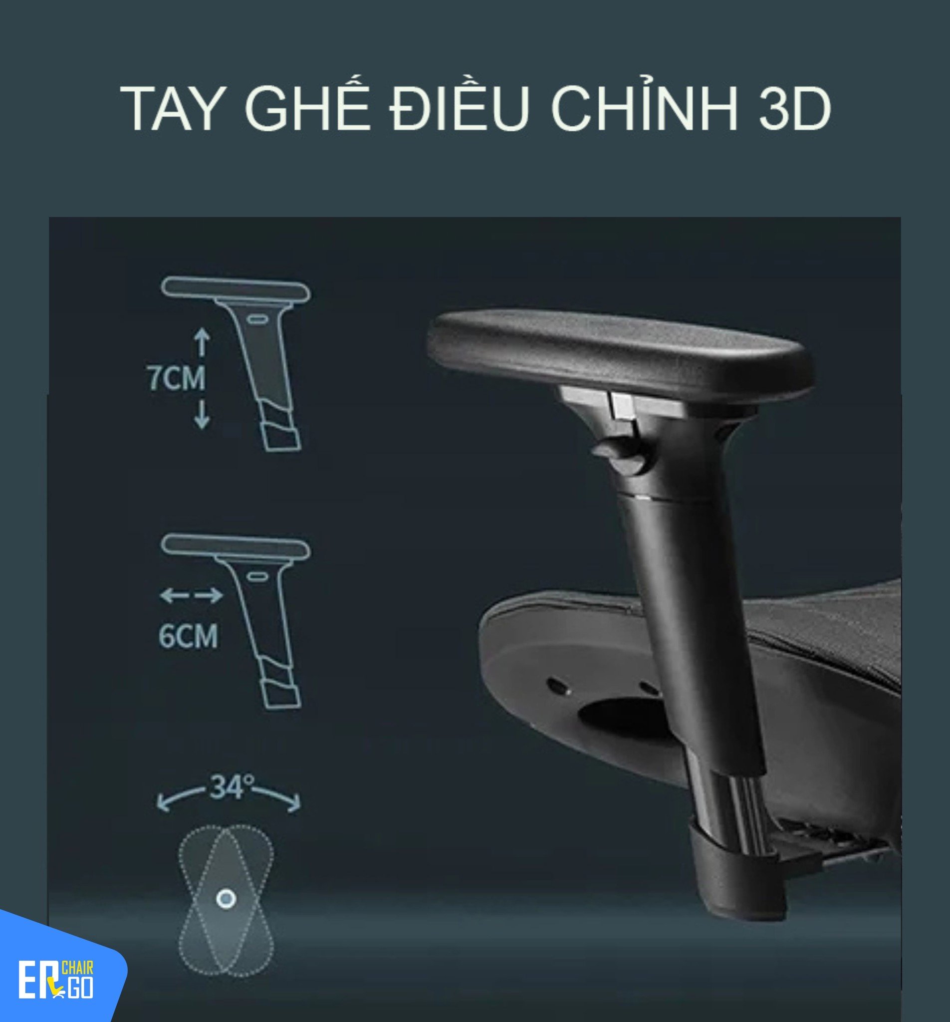Ghế công thái học Sihoo M57 có tay vịn 3D bọc PU êm ái, hỗ trợ nhiều tư thế làm việc khác nhau