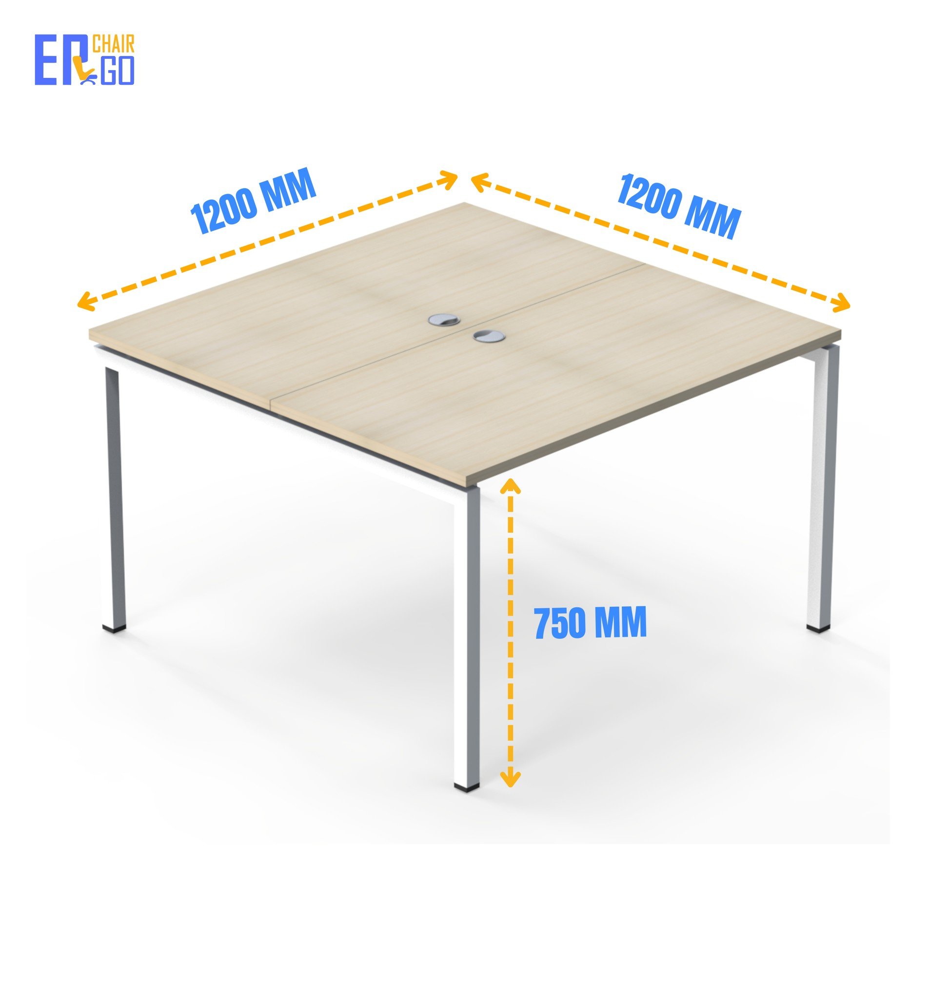 Bàn văn phòng cụm 2 chỗ E-Square BDS-1212