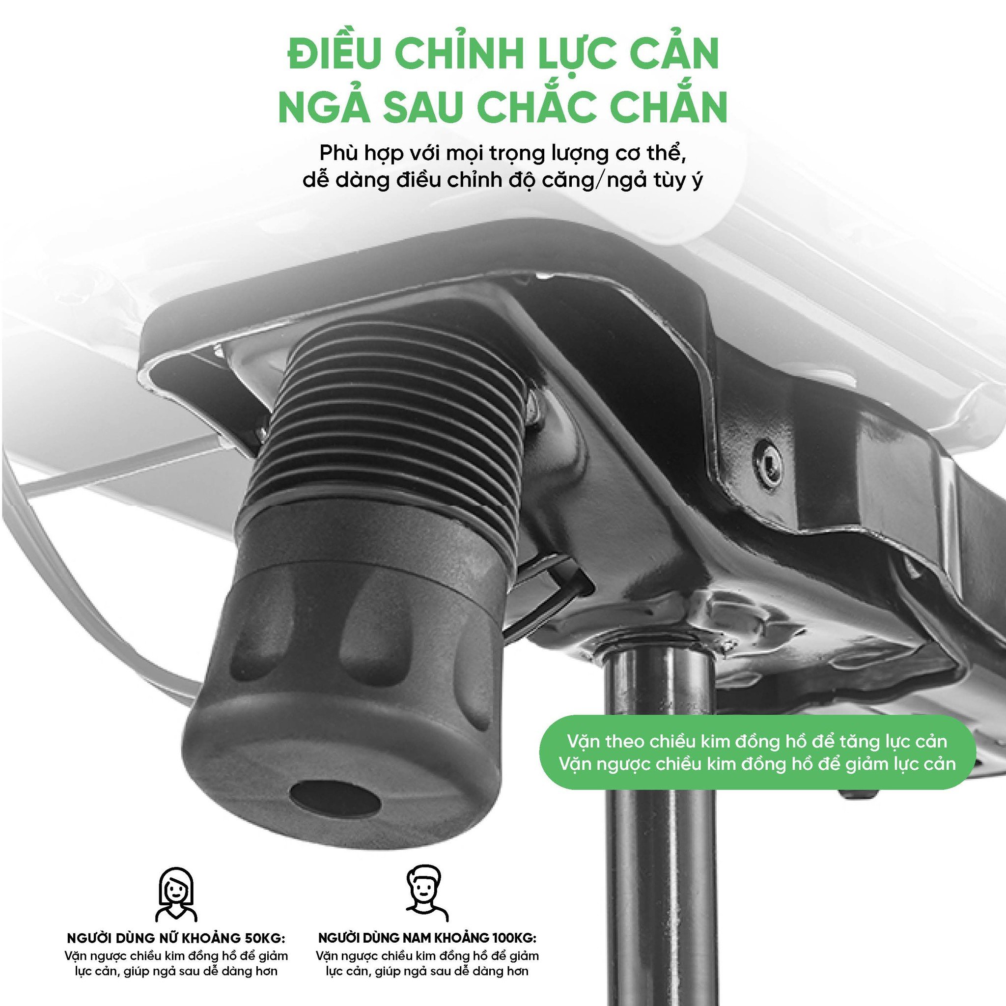 Ghế công thái học UpGen Nexus có khung gầm PowerCore