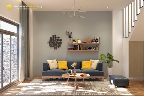 Kết hợp gam màu nóng sao cho phòng khách vẫn sang?