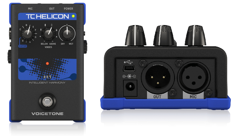 Pedal TC Helicon VoiceTone H1 Vocal Effects Rrocessor