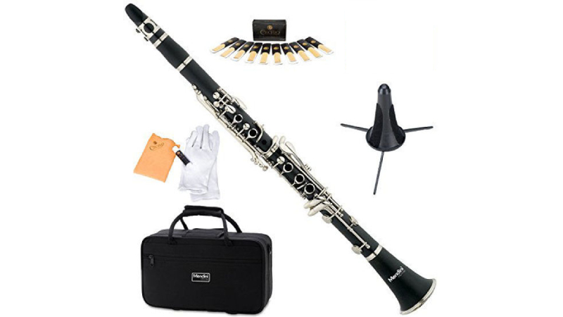 Kèn Clarinet Mendini MCT-E+SD+PB Black B Flat