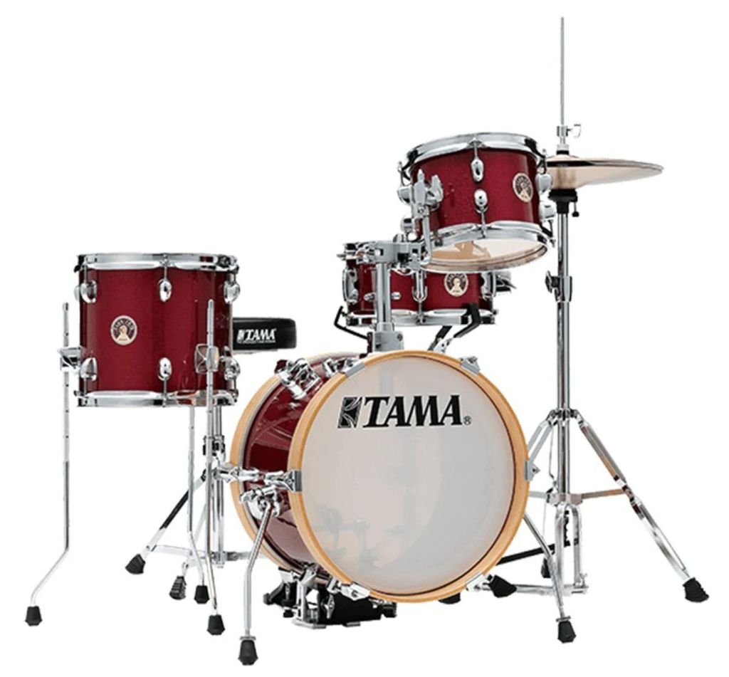 Trống Cơ TAMA LJK44H4-CPM Club-JAM Flyer 4-Piece w/ HardwareThrone, Candy Apple Mist