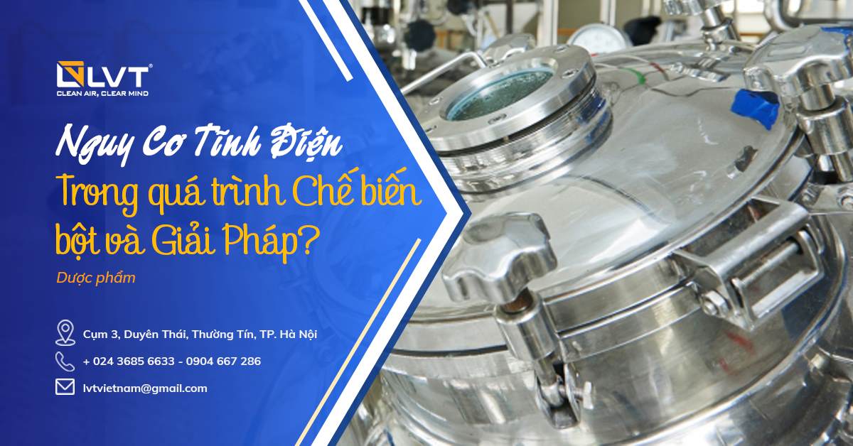 Xả tĩnh điện Newson Gale trên thiết bị xử lý bột