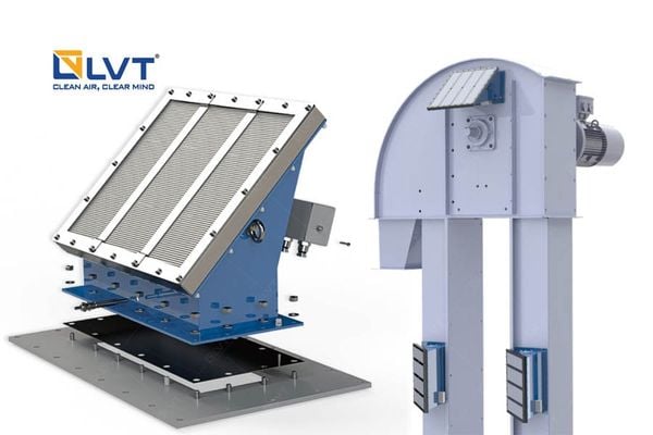 Phòng chống cháy nổ cho gàu tải với bộ xả nổ IVE