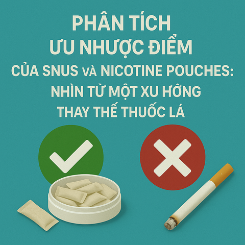 Phân tích ưu nhược điểm của snus và nicotine pouches