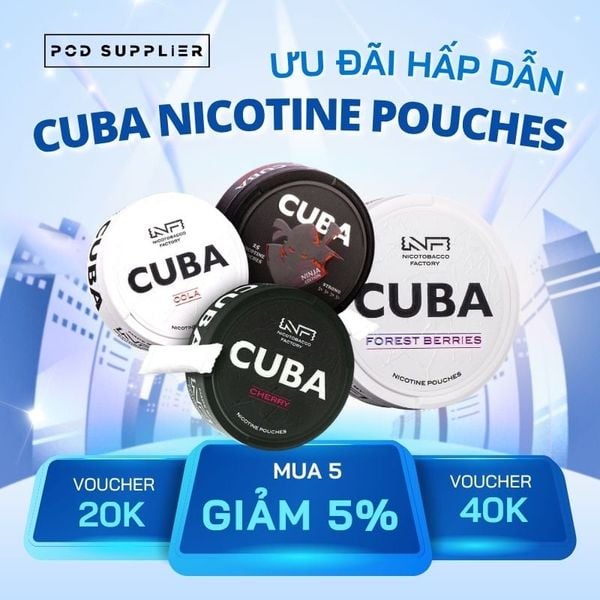 Mua Cuba nicotine pouches ở PodSupplier