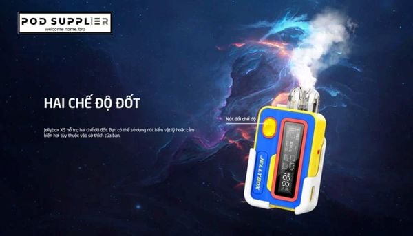 Jellybox XS có 2 chế độ đốt