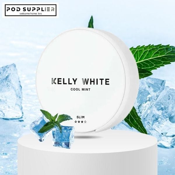 Kelly White Cool Mint (Bạc Hà Lạnh) Slim 8mg