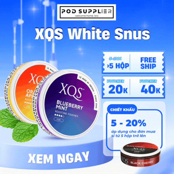 Mua XQS White Snus tại Pod Supplier