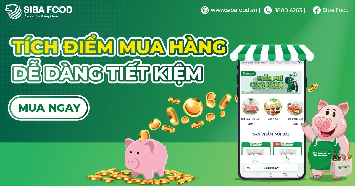 💎 TÍCH ĐIỂM MUA HÀNG - DỄ DÀNG TIẾT KIỆM CÙNG SIBA FOOD