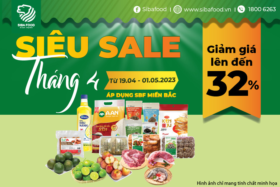 ️🎉️🎉️🎉 [ Siba Food Miền Bắc ] SALE TƯNG BỪNG MỪNG ĐẠI LỄ | UP TO 33% ️🎈