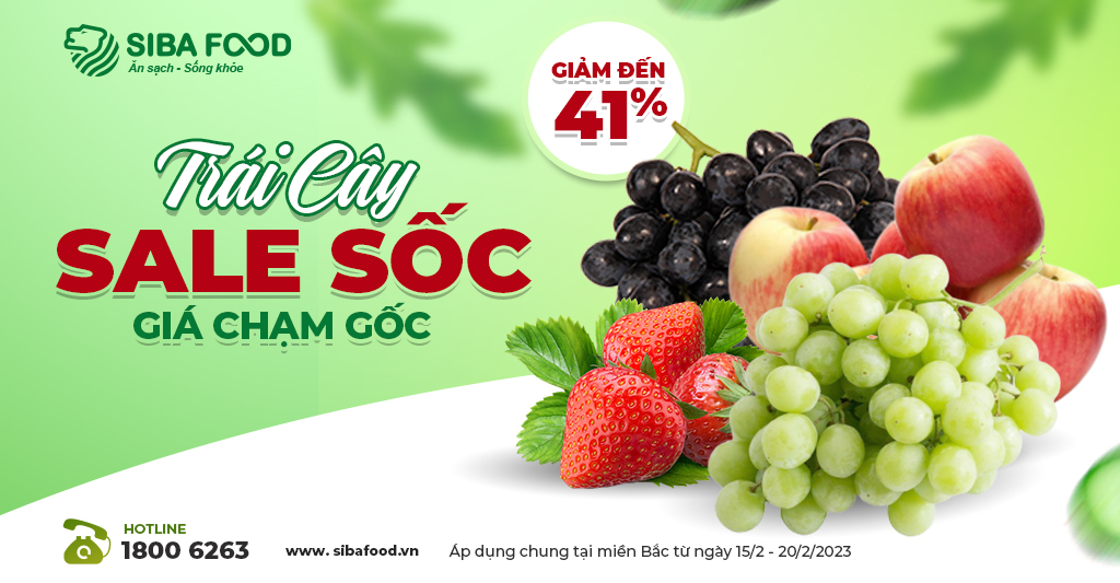 🆘 TRÁI CÂY SALE SỐC - GIÁ CHẠM GỐC 🆘 GIẢM TỚI 41%🔥