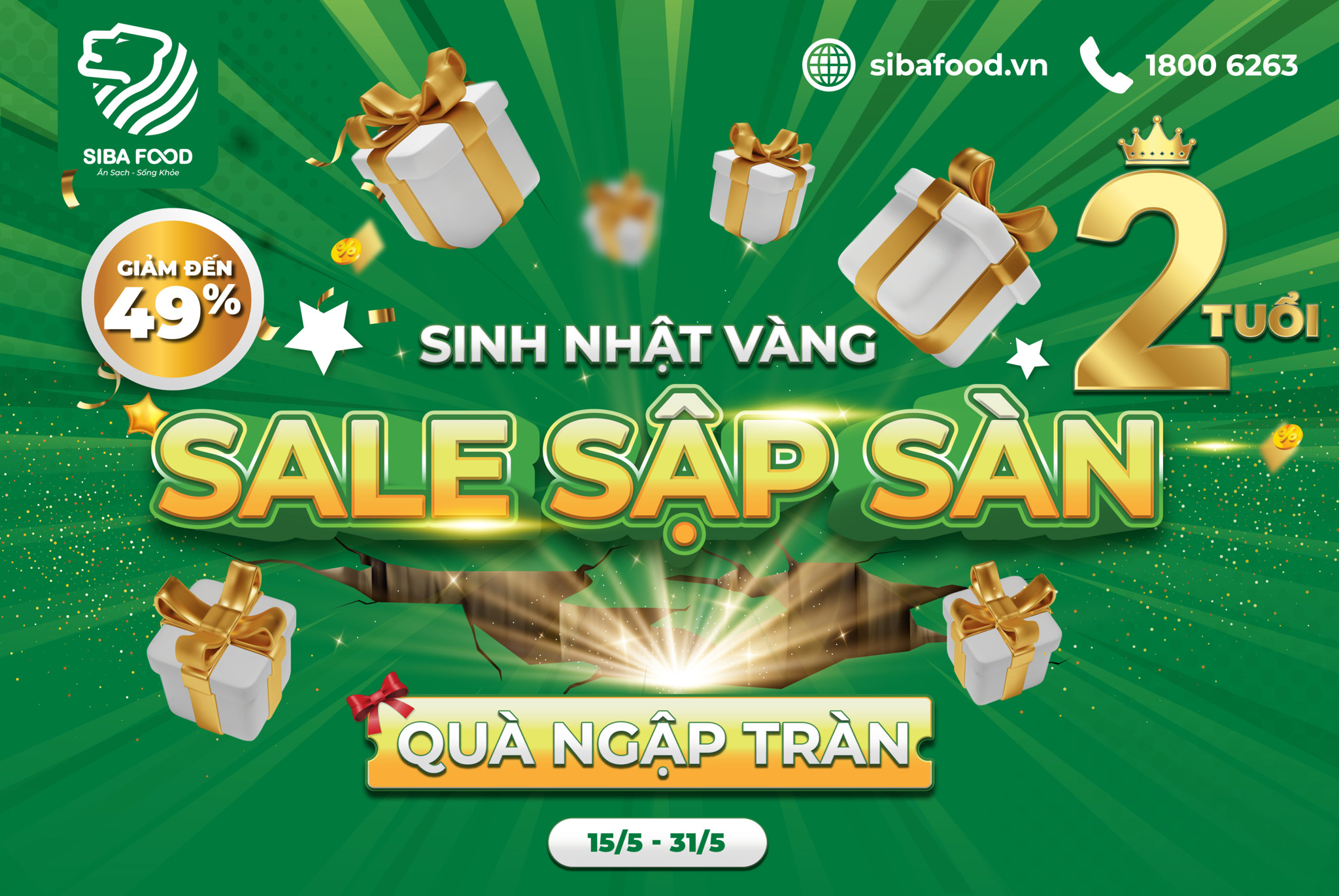 💥💥💥 BIG BANG: KHỞI ĐỘNG SỰ KIỆN MỪNG SINH NHẬT HỆ THỐNG SIBA FOOD TRÒN 2 TUỔI