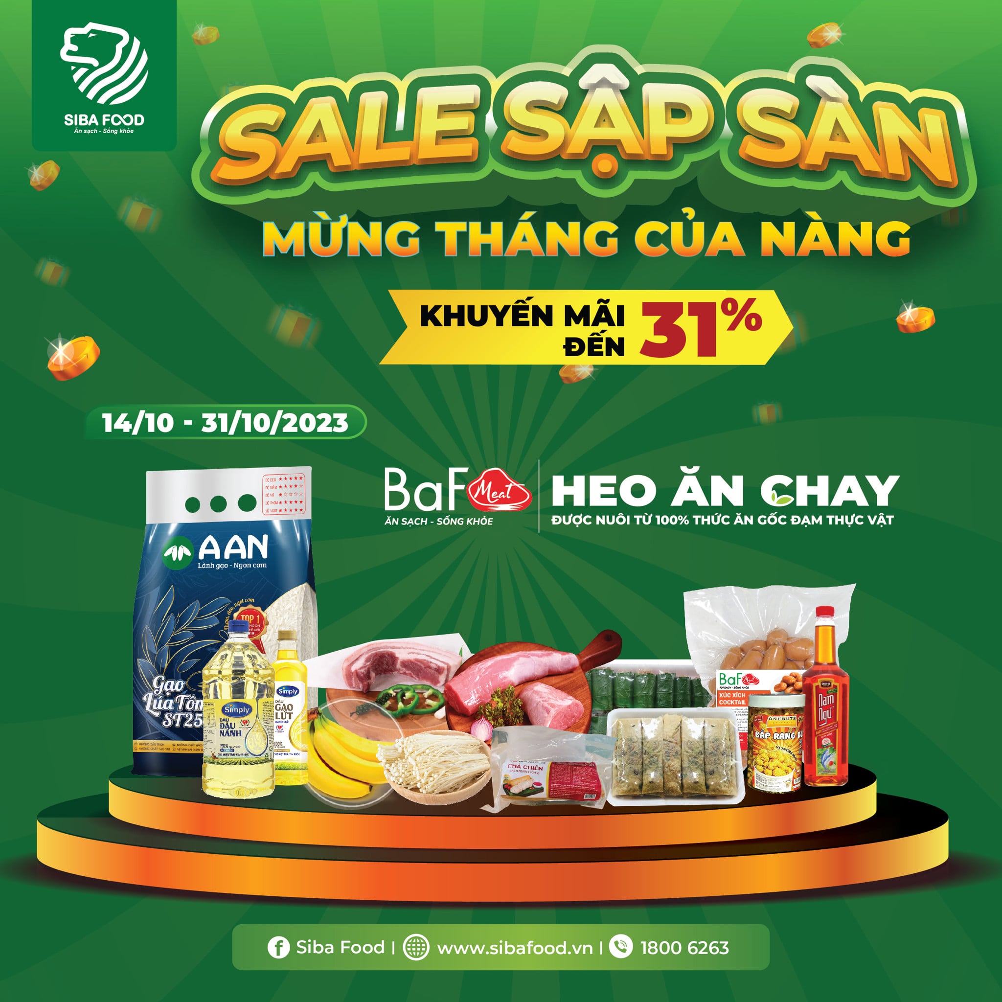 KHUYẾN MÃI SÂU MỪNG 20/10 TẠI SIBA FOOD TP VINH