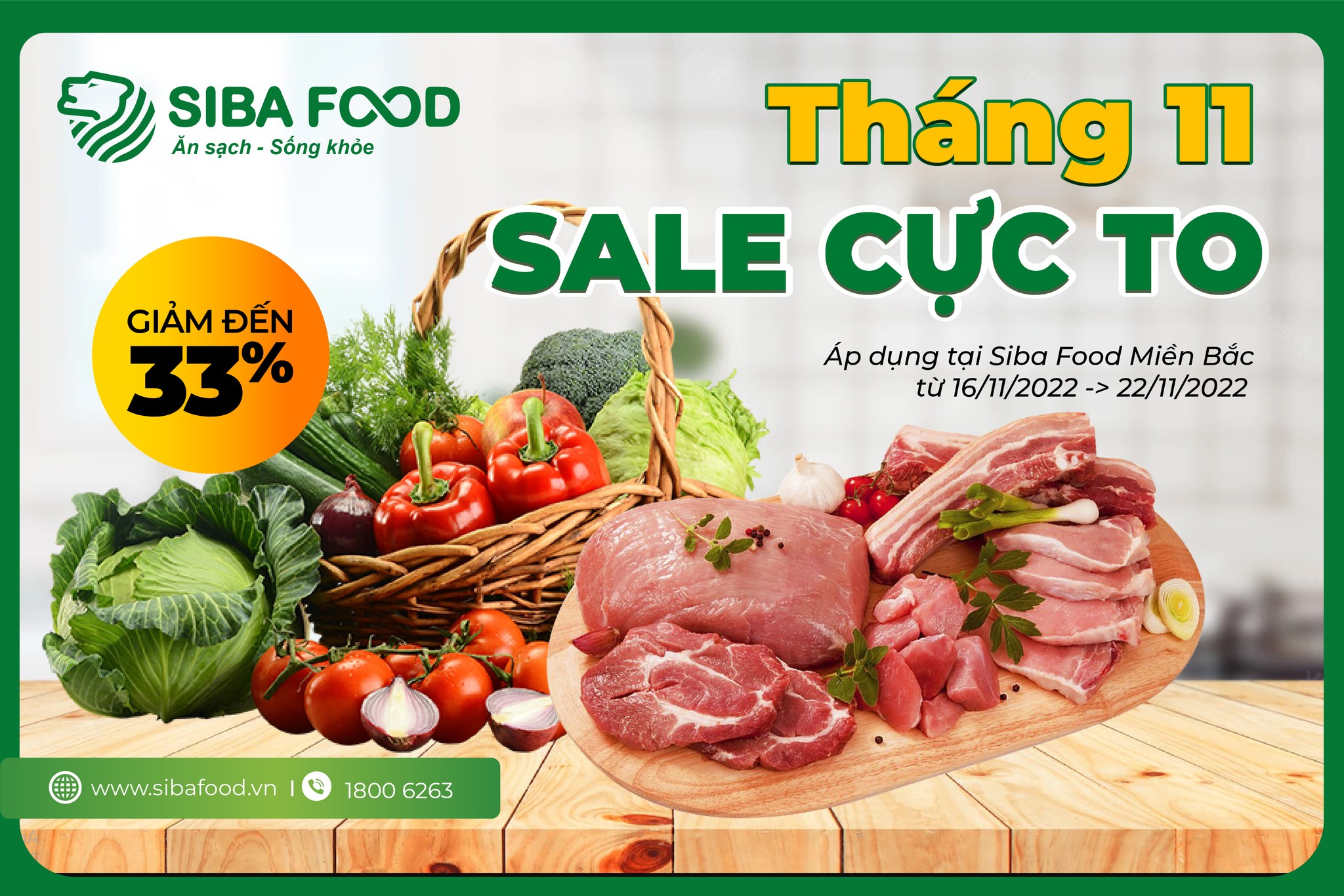 SIBA FOOD MIỀN BẮC GIỚI THIỆU: GIẢI PHÁP ĐI CHỢ TIẾT KIỆM TỐI ĐA TRONG 7 NGÀY TỚI